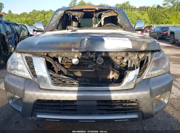 JN8AY2ND5KX008887 2019 NISSAN ARMADA Серый Вид спереди