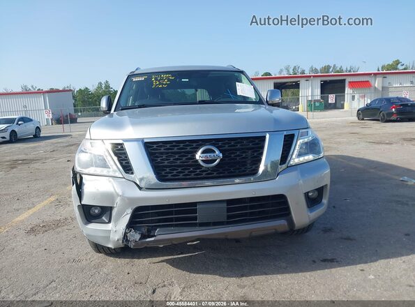 JN8AY2ND7L9108981 2020 NISSAN ARMADA Серебряный Вид щитка приборов