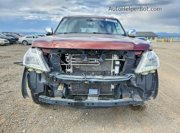 JN8AY2NE0H9703378 2017 NISSAN ARMADA Brown წინა ხედი