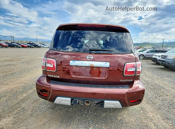 JN8AY2NE0H9703378 2017 NISSAN ARMADA Brown უკანა ხედი