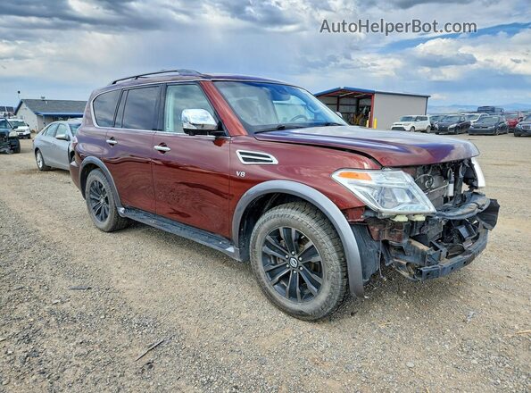 JN8AY2NE0H9703378 2017 NISSAN ARMADA Brown წინა მარჯვენა