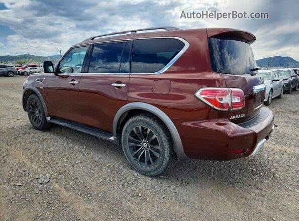 JN8AY2NE0H9703378 2017 NISSAN ARMADA Brown უკანა მარცხენა
