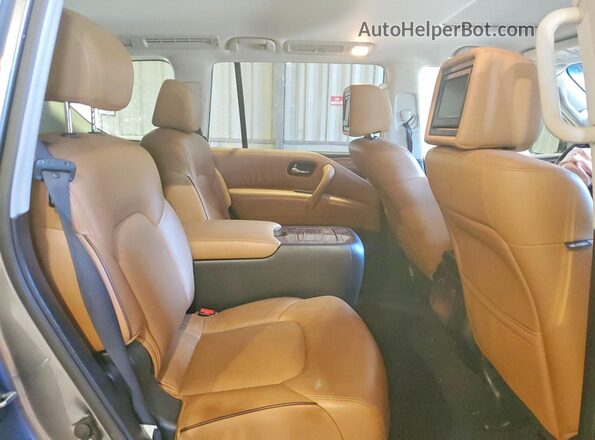 JN8AY2NE0H9706099 2017 NISSAN ARMADA Gray Vista interior trasera