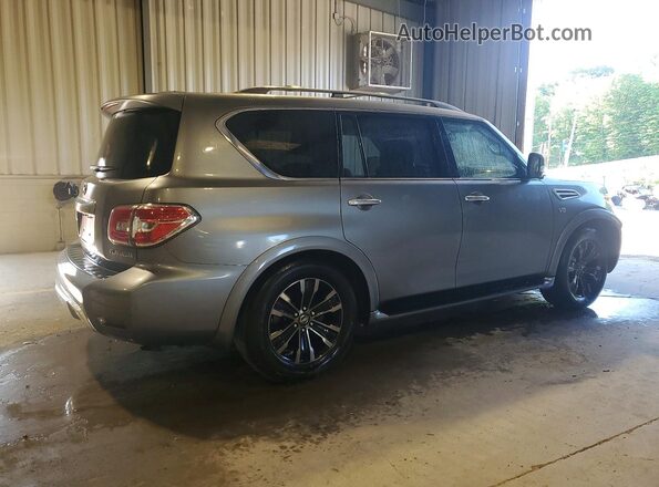 JN8AY2NE0H9706099 2017 NISSAN ARMADA Gray Trasero derecho