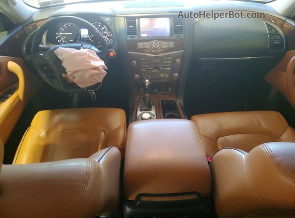 JN8AY2NE0H9706099 2017 NISSAN ARMADA Gray Vista del salpicadero