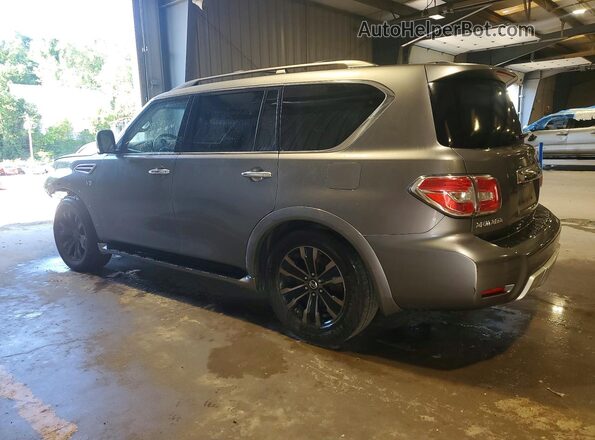 JN8AY2NE0H9706099 2017 NISSAN ARMADA Gray Trasero izquierdo