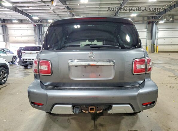 JN8AY2NE0H9707768 2017 NISSAN ARMADA Серый Вид сзади