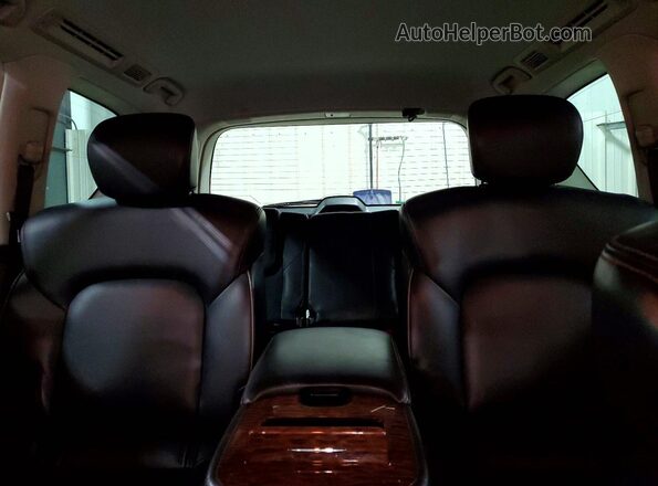 JN8AY2NE0H9707768 2017 NISSAN ARMADA Серый Вид задних сидений