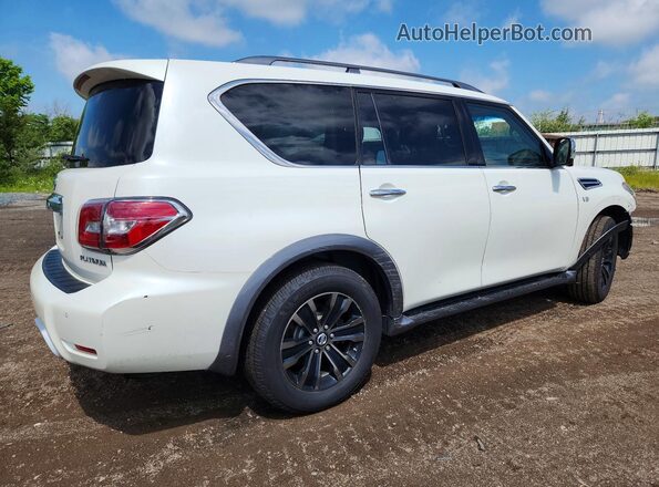 JN8AY2NE1H9701865 2017 NISSAN ARMADA Белый Задняя правая четверть