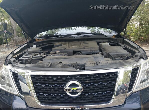 JN8AY2NE2J9732984 2018 NISSAN ARMADA Синий Вид сзади