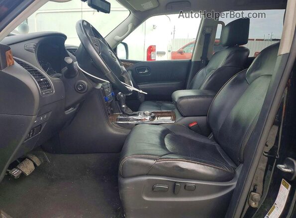 JN8AY2NE2J9733861 2018 NISSAN ARMADA Black Вид салону спереду