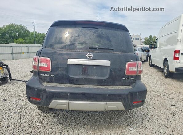 JN8AY2NE2J9733861 2018 NISSAN ARMADA Black Вид ззаду