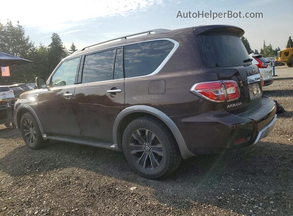 JN8AY2NE4H9704730 2017 NISSAN ARMADA Brown უკანა მარცხენა