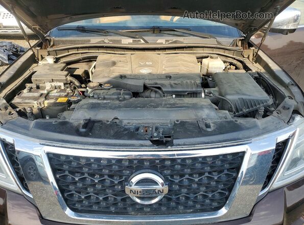 JN8AY2NE4H9704730 2017 NISSAN ARMADA Brown ძრავის განყოფილების ხედი