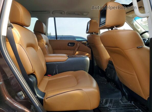 JN8AY2NE4H9704730 2017 NISSAN ARMADA Brown უკანა სალონის ხედი