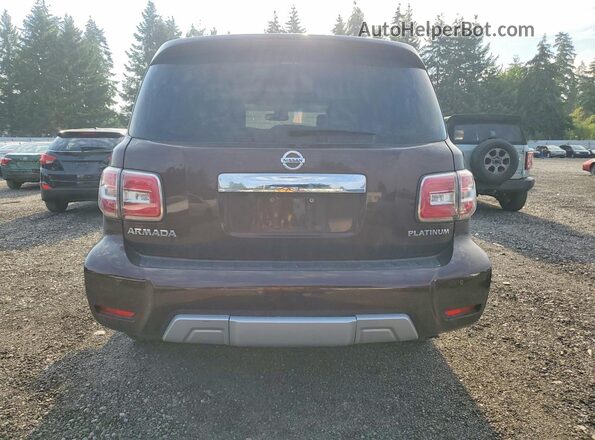 JN8AY2NE4H9704730 2017 NISSAN ARMADA Brown უკანა ხედი