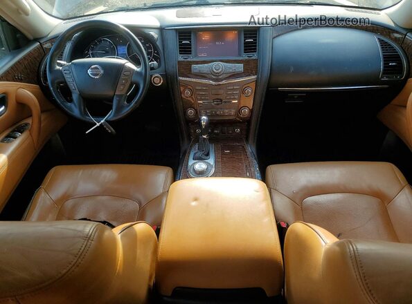 JN8AY2NE4H9704730 2017 NISSAN ARMADA Brown წინა პანელის ხედი