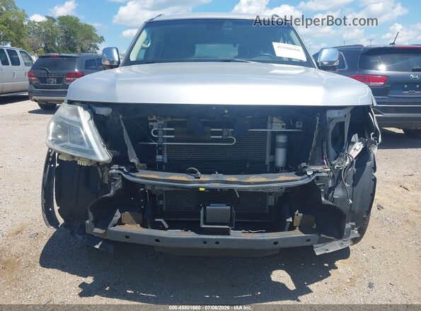 JN8AY2NE6H9705541 2017 NISSAN ARMADA Silver Widok z przodu