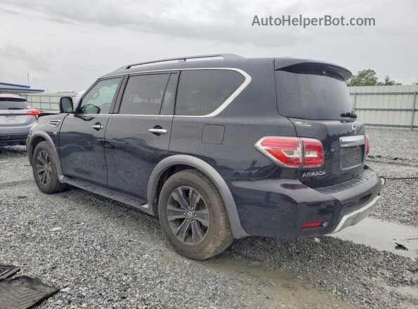JN8AY2NE7H9707766 2017 NISSAN ARMADA Black Trasero izquierdo