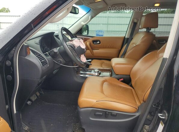 JN8AY2NE7H9707766 2017 NISSAN ARMADA Black Vista interior delantera