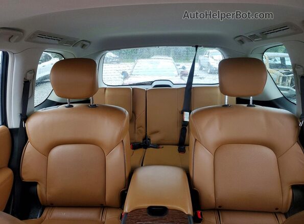JN8AY2NE7H9707766 2017 NISSAN ARMADA Black Vista de los asientos traseros