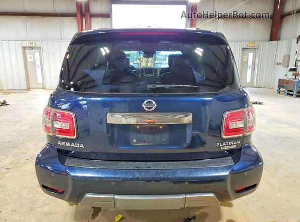 JN8AY2NEXK9757939 2019 NISSAN ARMADA Blue Widok z tyłu
