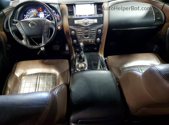 JN8AY2NEXK9757939 2019 NISSAN ARMADA Blue Widok deski rozdzielczej