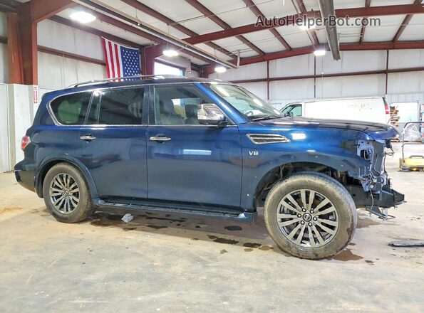 JN8AY2NEXK9757939 2019 NISSAN ARMADA Blue Przód prawy