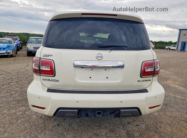 JN8AY2NEXK9758220 2019 NISSAN ARMADA Cream უკანა ხედი