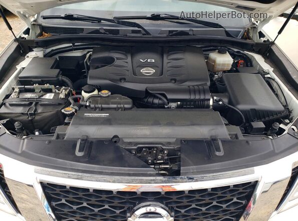JN8AY2NEXK9758220 2019 NISSAN ARMADA Cream ძრავის განყოფილების ხედი