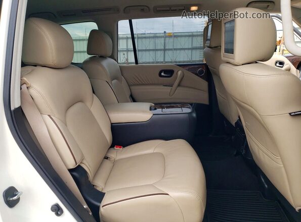 JN8AY2NEXK9758220 2019 NISSAN ARMADA Cream უკანა სალონის ხედი