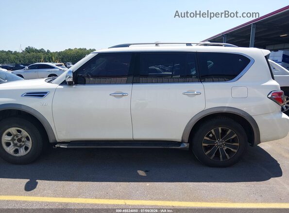 JN8AY2NF1J9330477 2018 NISSAN ARMADA White Widok wnętrza 360 stopni