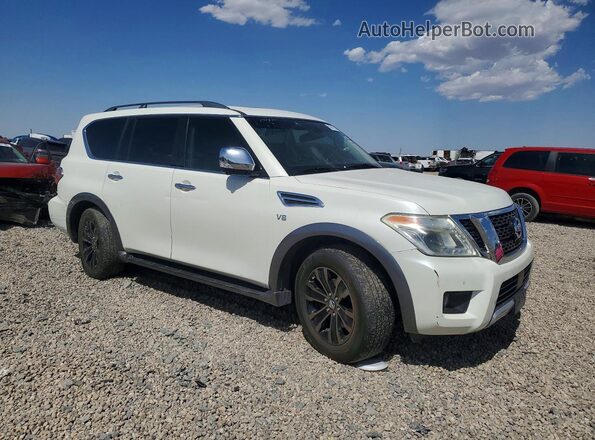 JN8AY2NF3H9300987 2017 NISSAN ARMADA Белый Передняя правая четверть