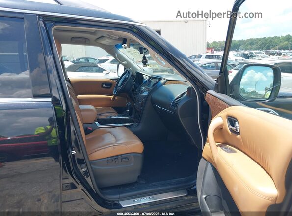 JN8AY2NF3H9304358 2017 NISSAN ARMADA Black Widok wnętrza z przodu
