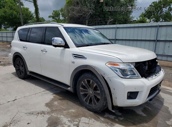 JN8AY2NF4H9301369 2017 NISSAN ARMADA White Передня права чверть