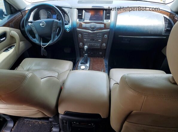 JN8AY2NF4H9301369 2017 NISSAN ARMADA White Вид панелі приладів