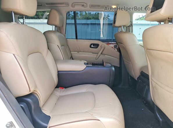 JN8AY2NF4H9301369 2017 NISSAN ARMADA White Вид задніх сидінь