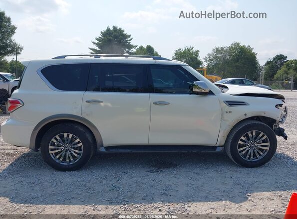 JN8AY2NF4J9331901 2018 NISSAN ARMADA White უკანა სალონის ხედი