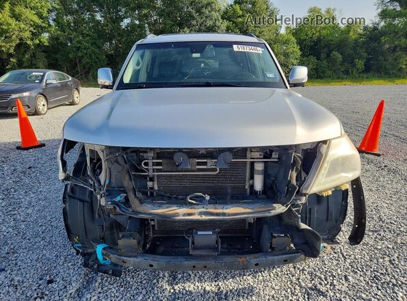 JN8AY2NF5H9303325 2017 NISSAN ARMADA Silver Front view