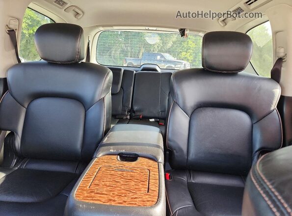 JN8AY2NF5H9303325 2017 NISSAN ARMADA Silver Rear seats view