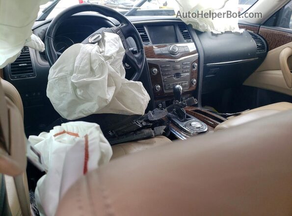 JN8AY2NF6K9352444 2019 NISSAN ARMADA Black Вид панелі приладів