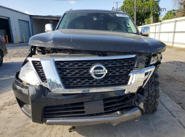 JN8AY2NF6K9352606 2019 NISSAN ARMADA Черный Вид спереди
