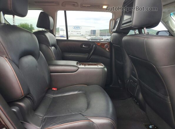 JN8AY2NF9H9301030 2017 NISSAN ARMADA Black უკანა სალონის ხედი