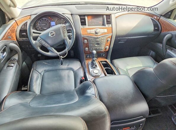 JN8AY2NF9J9332445 2018 NISSAN ARMADA Gray Widok deski rozdzielczej