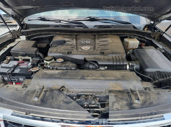 JN8AY2NFXH9301635 2017 NISSAN ARMADA Gray ძრავის განყოფილების ხედი