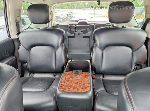JN8AY2NFXH9301635 2017 NISSAN ARMADA Gray უკანა სავარძლების ხედი