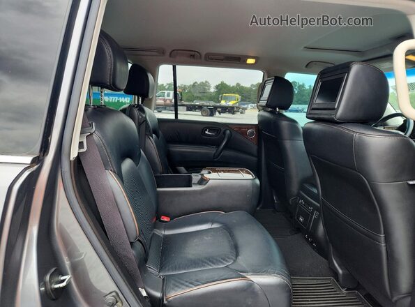 JN8AY2NFXH9301635 2017 NISSAN ARMADA Gray უკანა სალონის ხედი