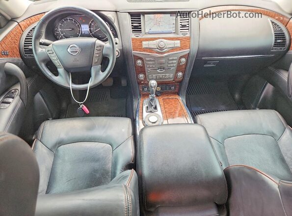 JN8AY2NFXH9301635 2017 NISSAN ARMADA Gray წინა პანელის ხედი