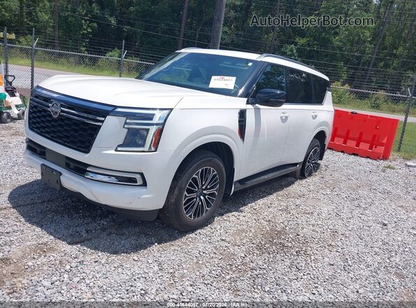 JN8AY3BA8S9000528 2025 NISSAN ARMADA White Առջևի ձախ երեք քառորդ տեսարան