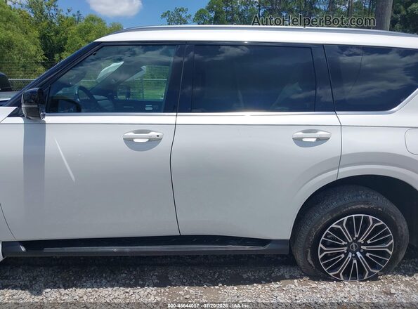 JN8AY3BA8S9000528 2025 NISSAN ARMADA White Սալոնի 360 աստիճան տեսք